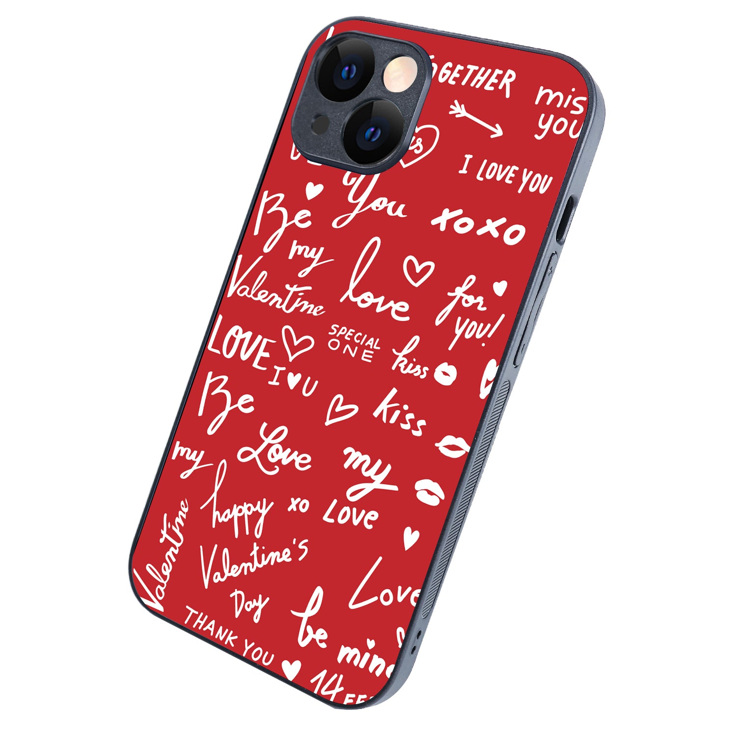 Red Love Couple iPhone 14 Case