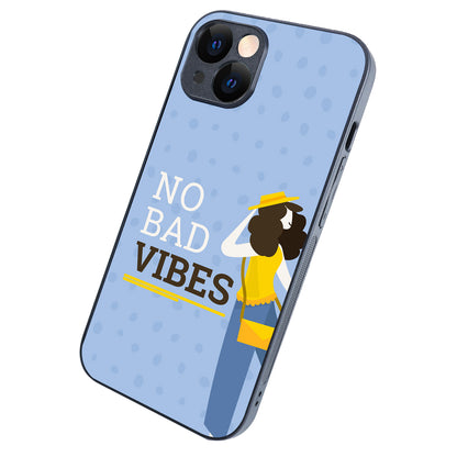 No Bad Vibes Motivational Quotes iPhone 14 Case