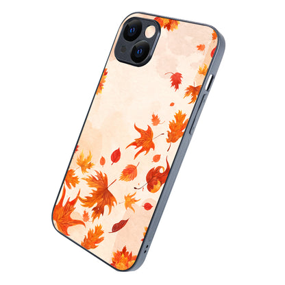 Leaves Fall Autumn Fauna iPhone 14 Plus Case