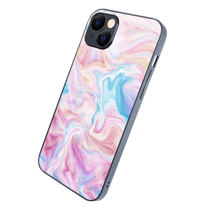 Blue Pink Marble iPhone 14 Plus Case