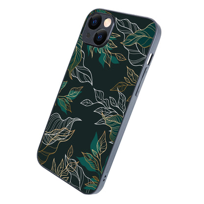 Green Floral iPhone 14 Plus Case