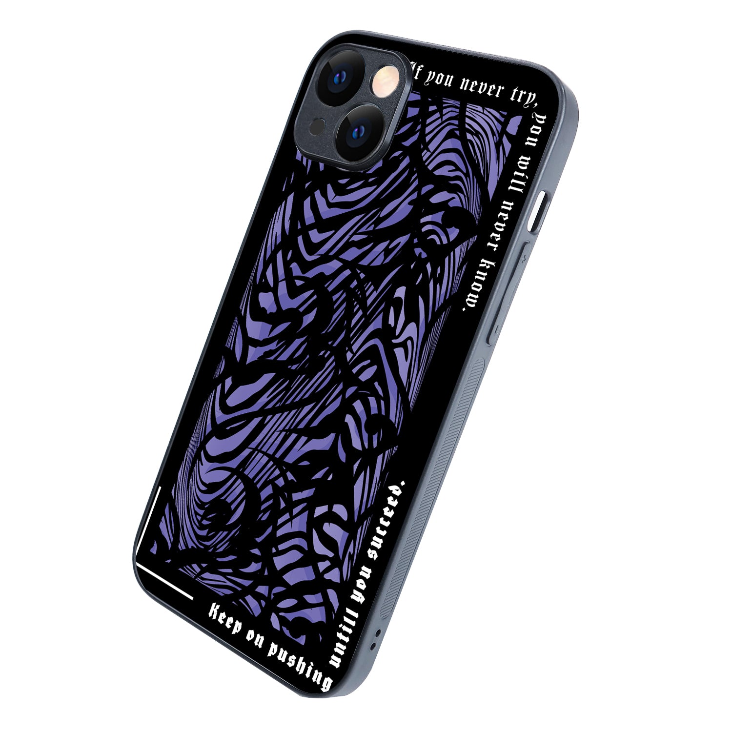 Keep On Pushing Quote iPhone 14 Plus Case