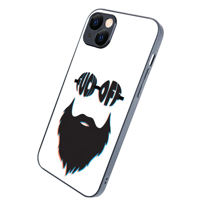 Beard White Masculine iPhone 14 Plus Case