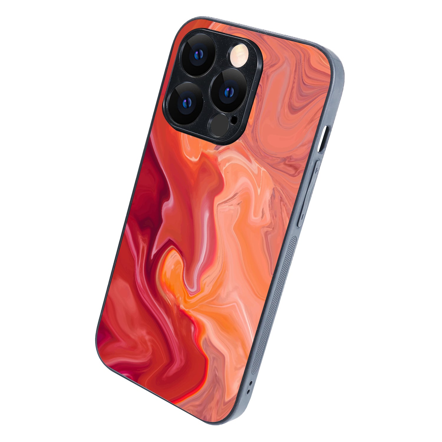 Red Marble iPhone 14 Pro Case