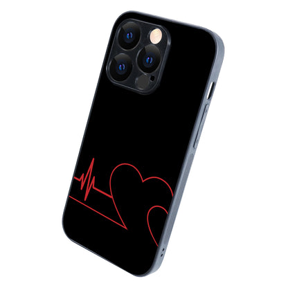 Two Heart Beat Couple iPhone 14 Pro Case