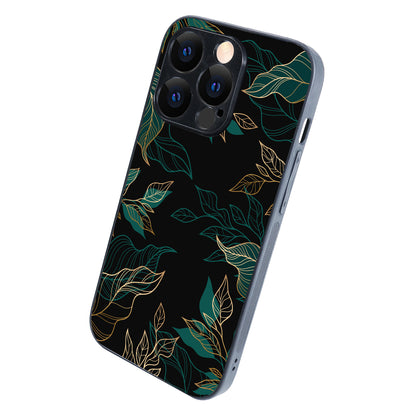 Black Floral iPhone 14 Pro Case