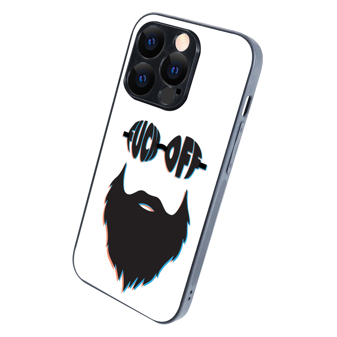 Beard White Masculine iPhone 14 Pro Case