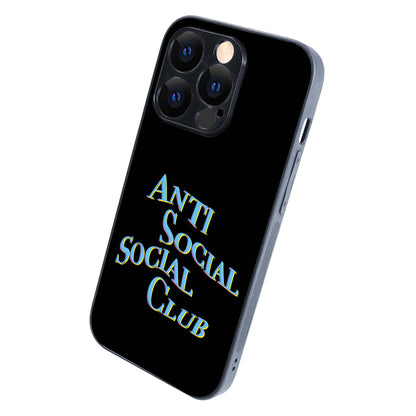 Social Club Black Motivational Quotes iPhone 14 Pro Case