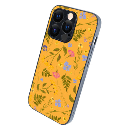Yellow Floral iPhone 14 Pro Case