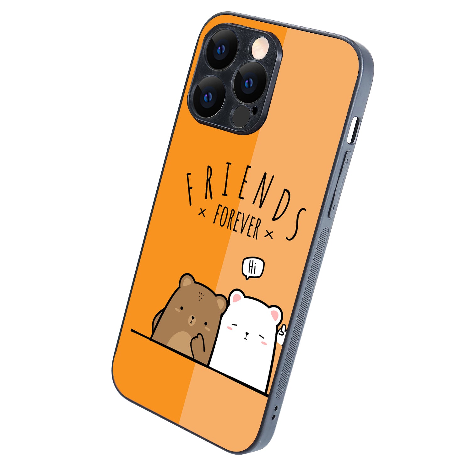 Orange Bff iPhone 14 Pro Max Case