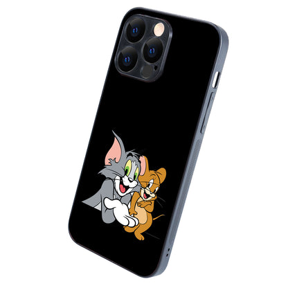 Tom &amp; Jerry Black Cartoon iPhone 14 Pro Max Case