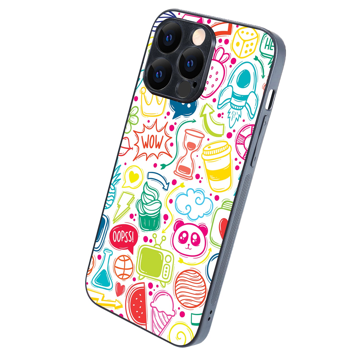 Wow Doodle iPhone 14 Pro Max Case