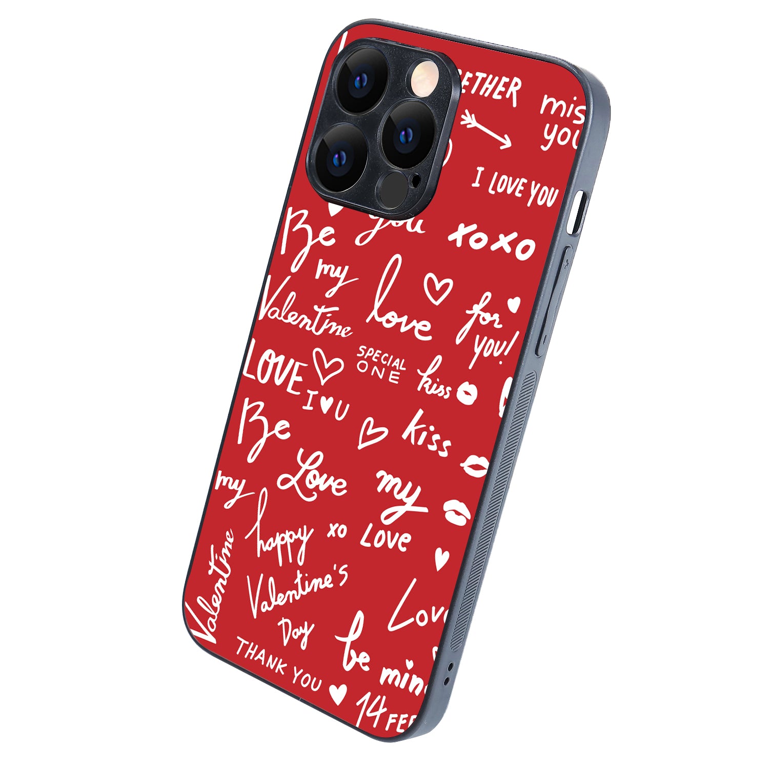 Red Love Couple iPhone 14 Pro Max Case