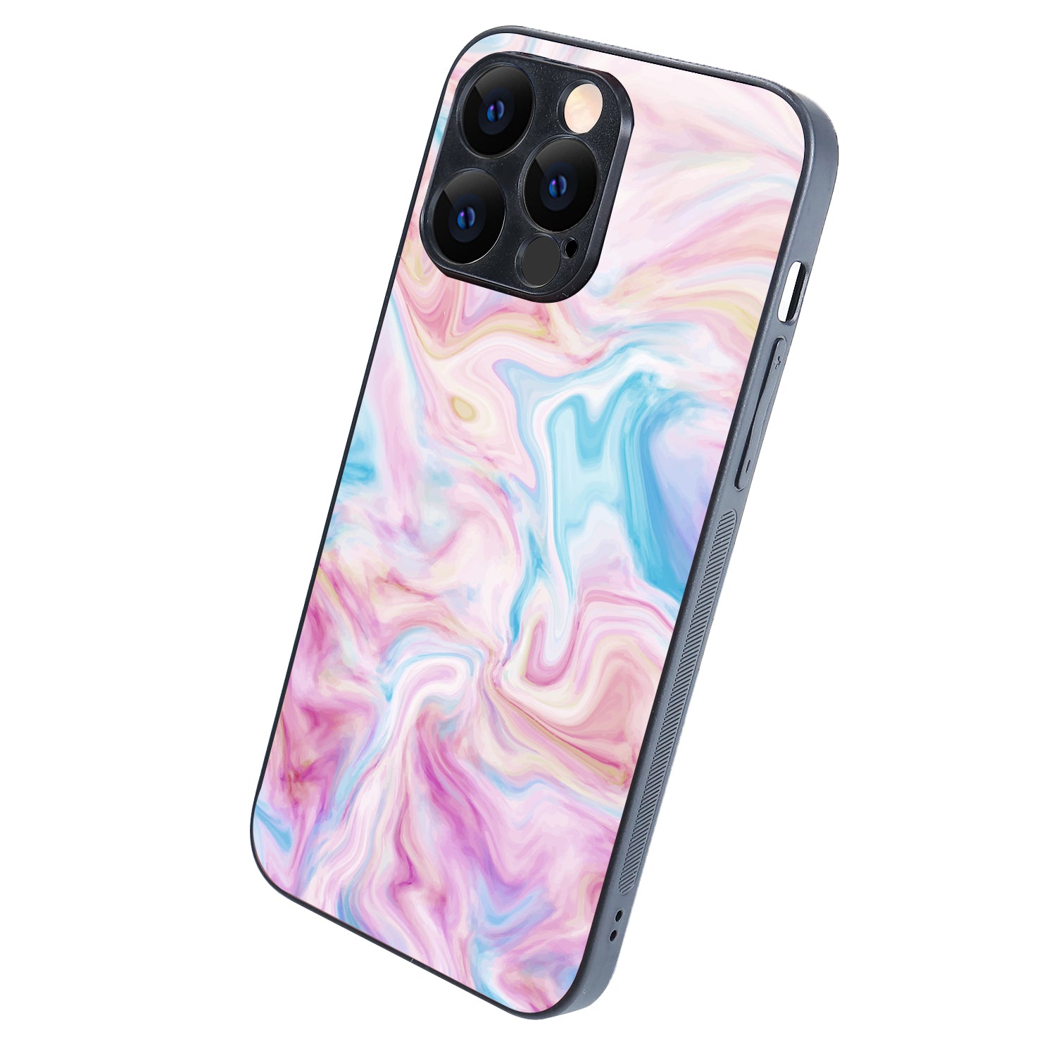 Blue Pink Marble iPhone 14 Pro Max Case