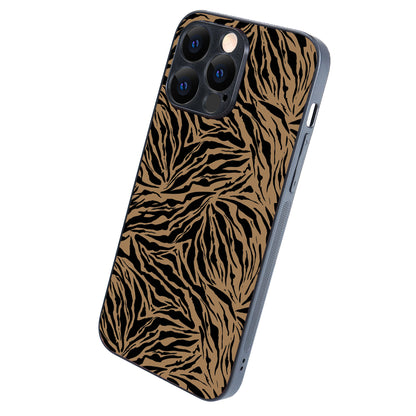 Black Strips Animal Print iPhone 14 Pro Max Case
