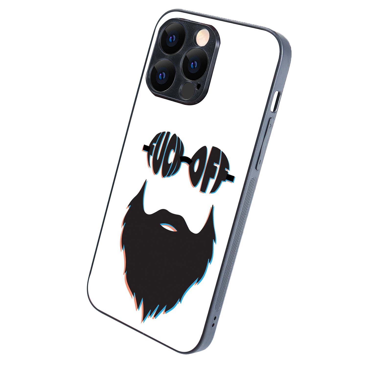 Beard White Masculine iPhone 14 Pro Max Case