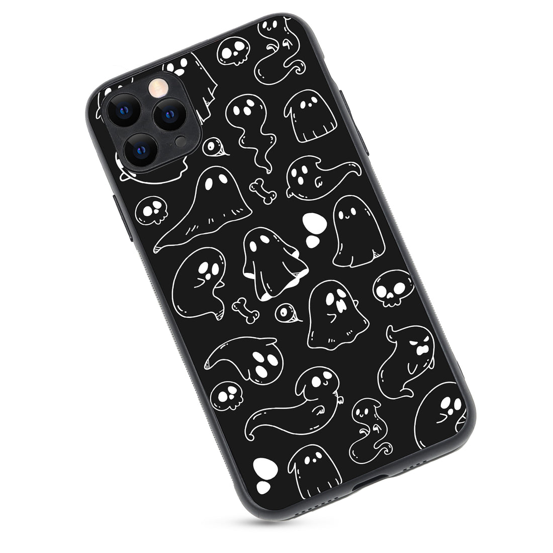 Black Ghost Doodle iPhone 11 Pro Max Case