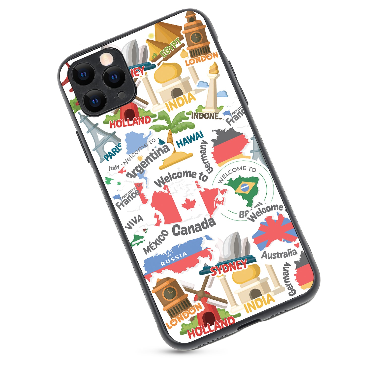 Travel Doodle iPhone 11 Pro Max Case