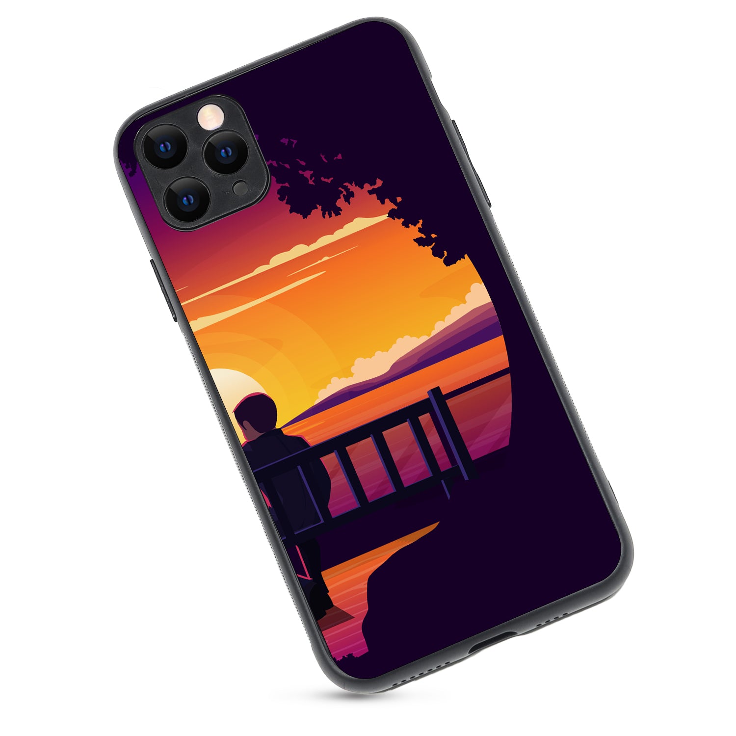 Sunset Date Boy Couple iPhone 11 Pro Max Case