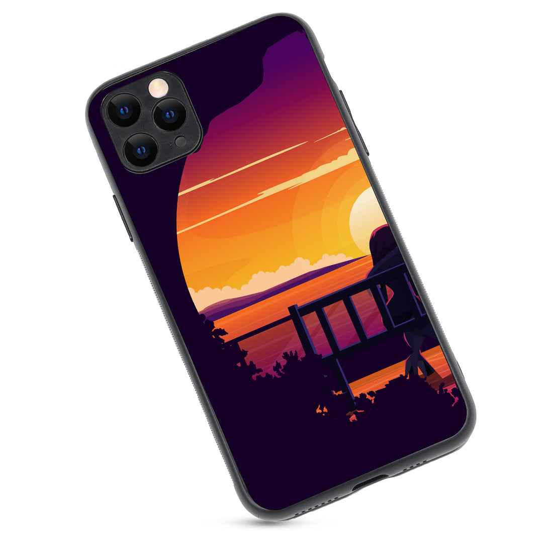 Sunset Date Girl Couple iPhone 11 Pro Max Case