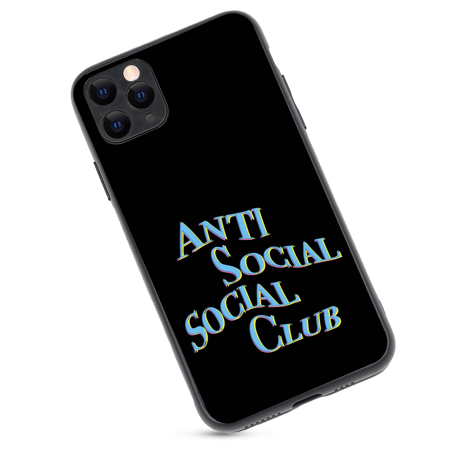 Social Club Black Motivational Quotes iPhone 11 Pro Max Case