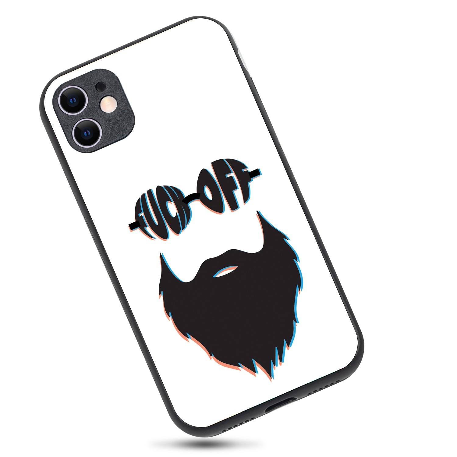 Beard White Masculine iPhone 11 Case