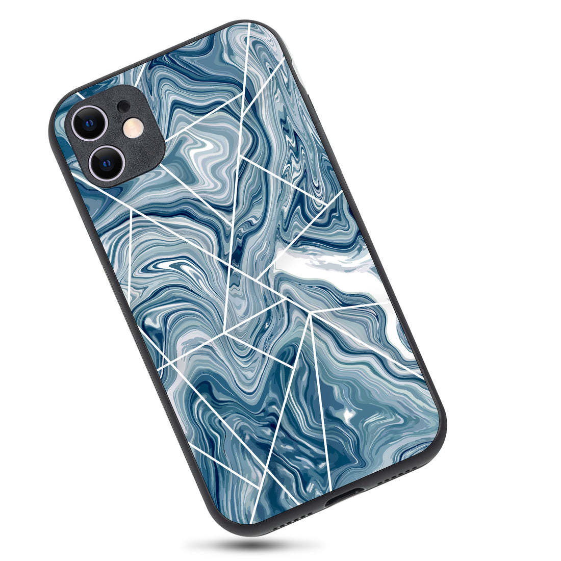 Blue Tile Marble iPhone 11 Case