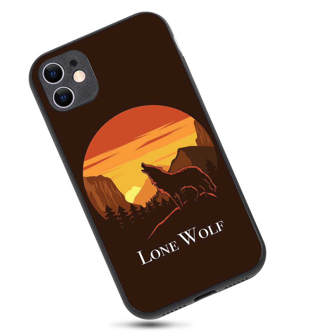 Lone Wolf Cartoon iPhone 11 Case