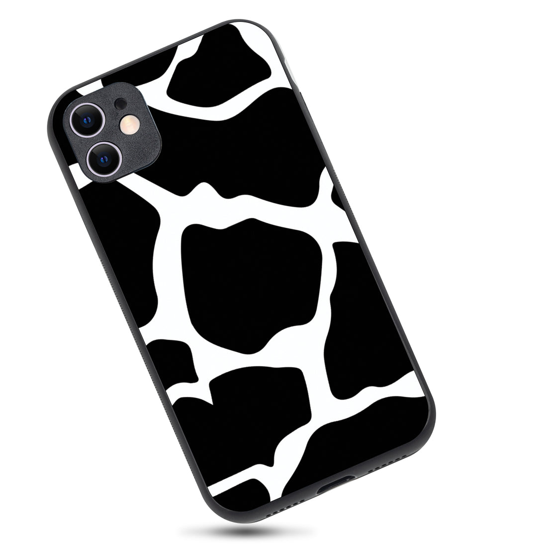 Black &amp; White Patch Design iPhone 11 Case
