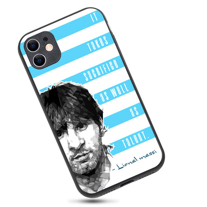 Messi Quote Sports iPhone 11 Case