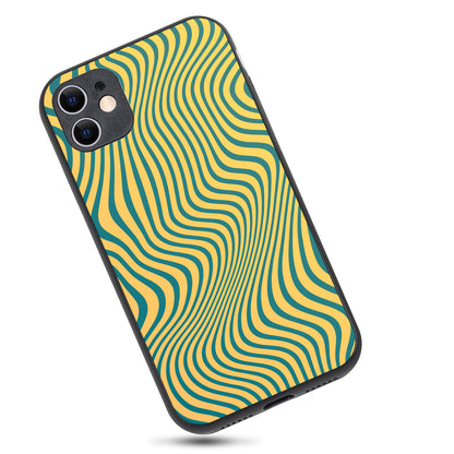Green Strips Optical Illusion iPhone 11 Case