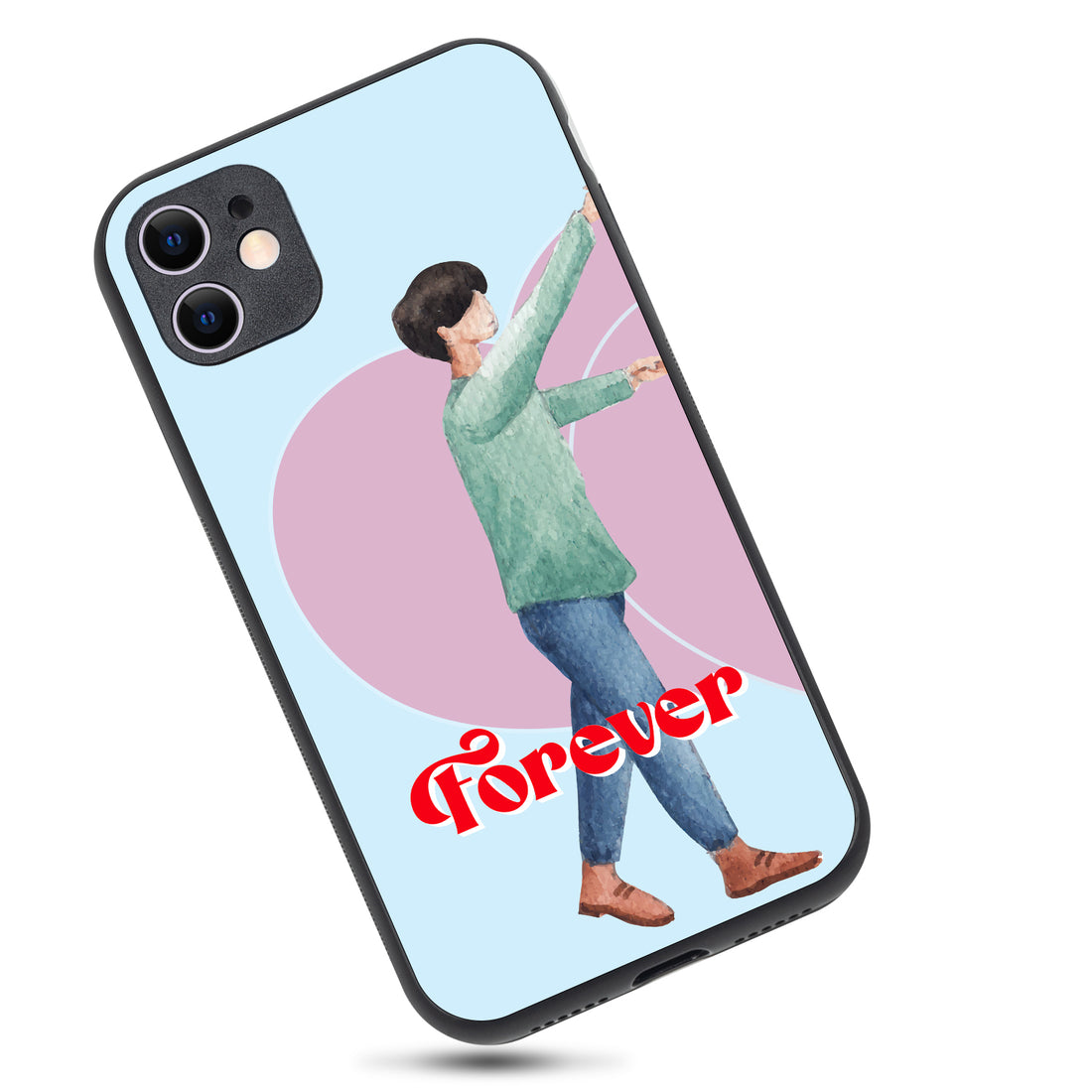 Forever Love Boy Couple iPhone 11 Case