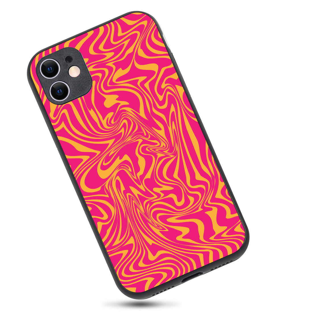 Yellow Pink Optical Illusion iPhone 11 Case