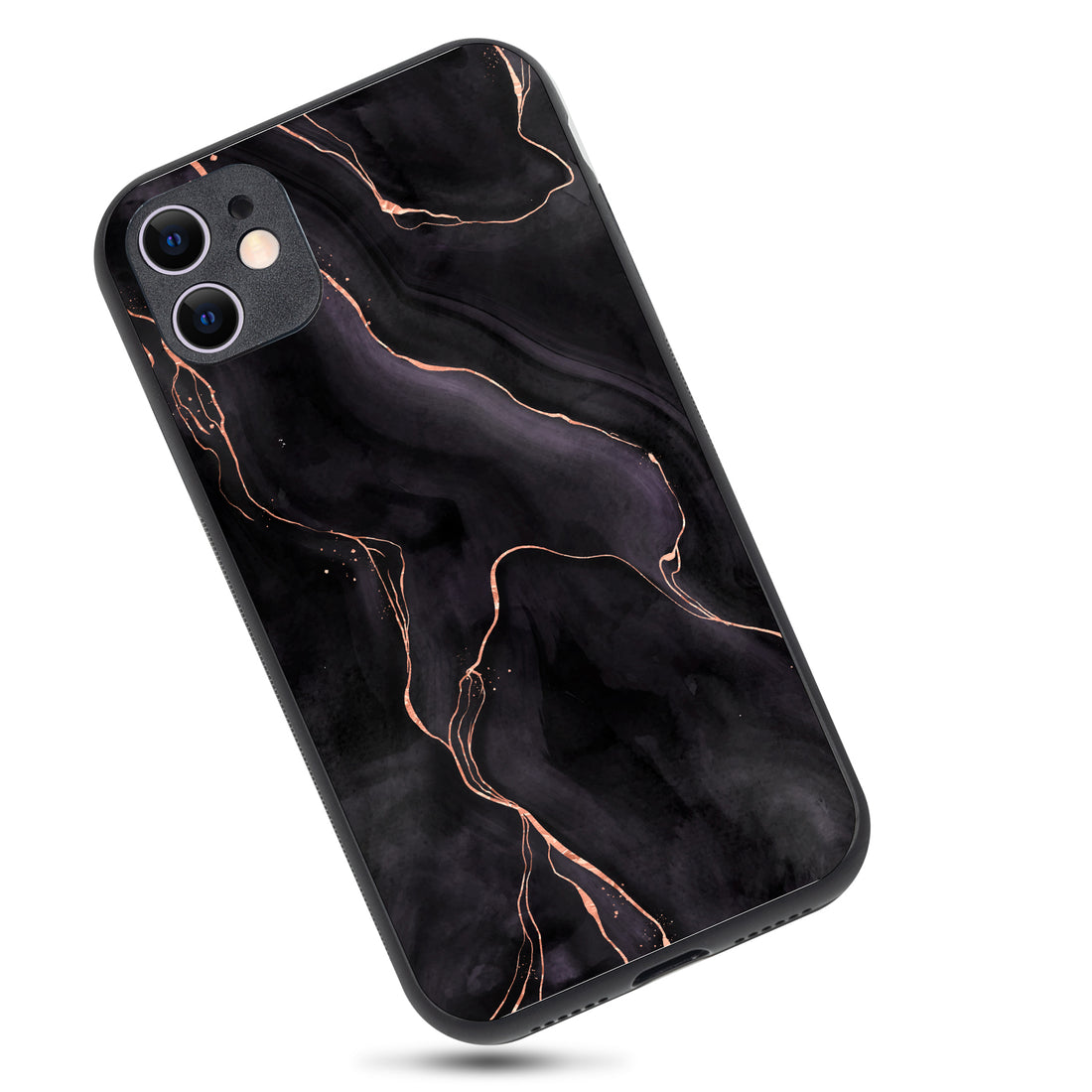 Black Pink Line Marble iPhone 11 Case