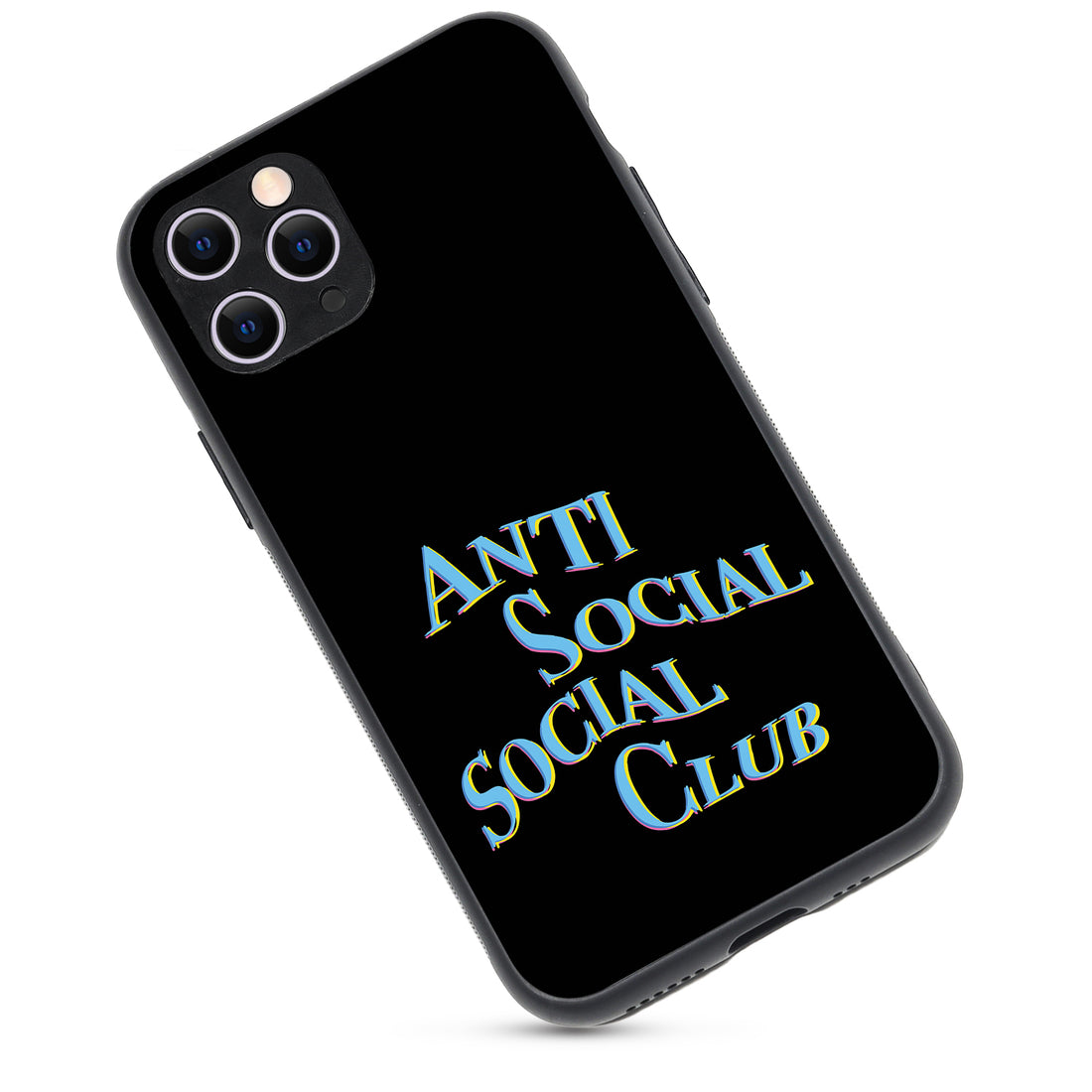 Social Club Black Motivational Quotes iPhone 11 Pro Case