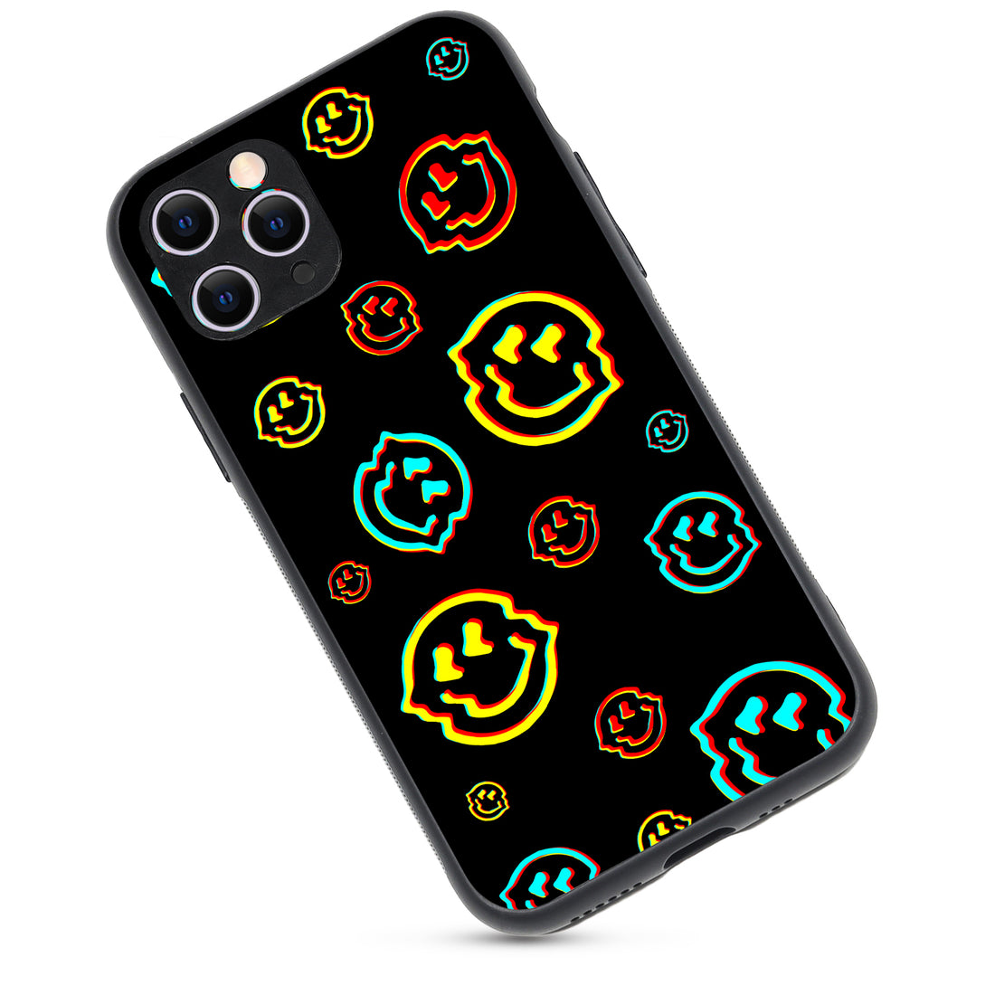 Black Smiley Doodle iPhone 11 Pro Case