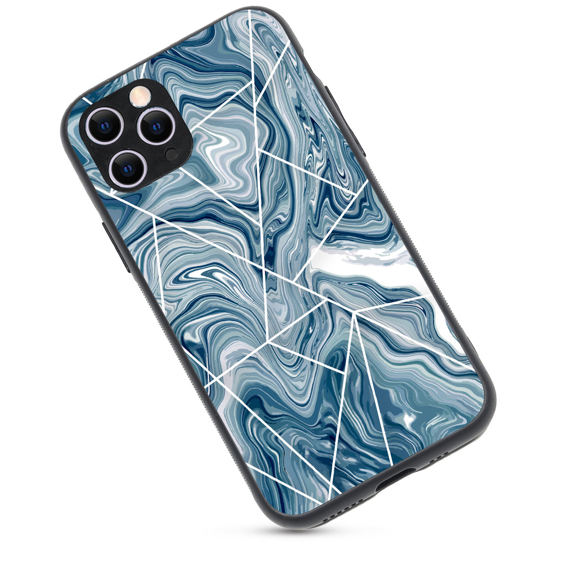 Blue Tile Marble iPhone 11 Pro Case