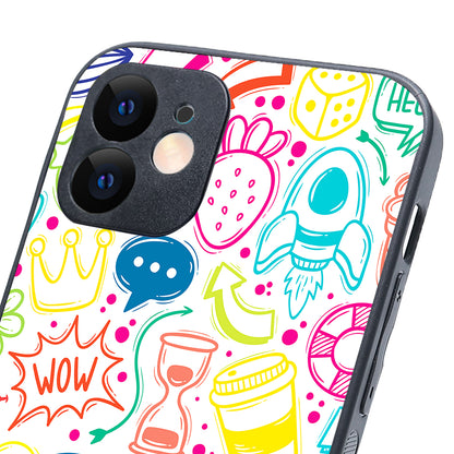 Wow Doodle iPhone 12 Case
