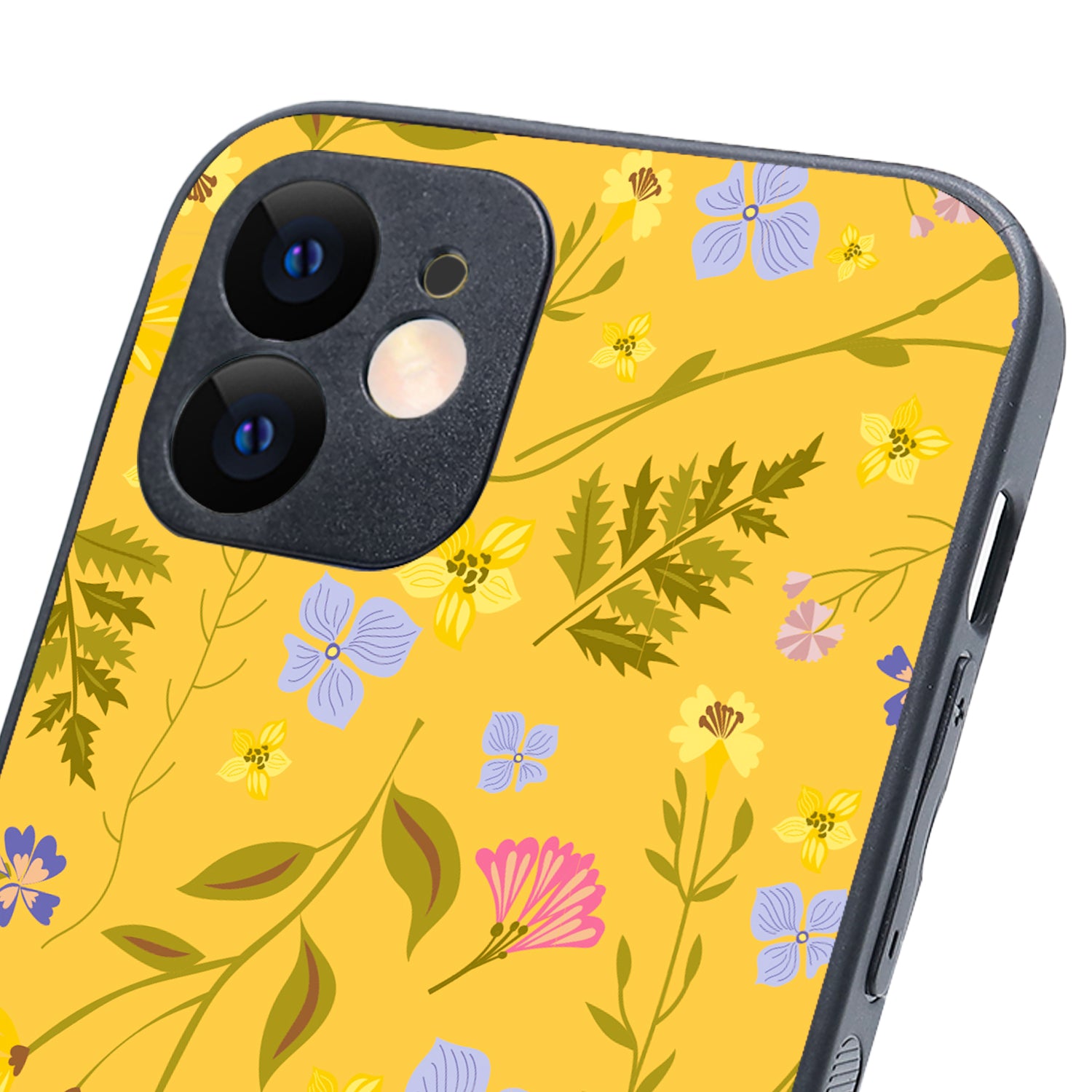 Yellow Floral iPhone 12 Case