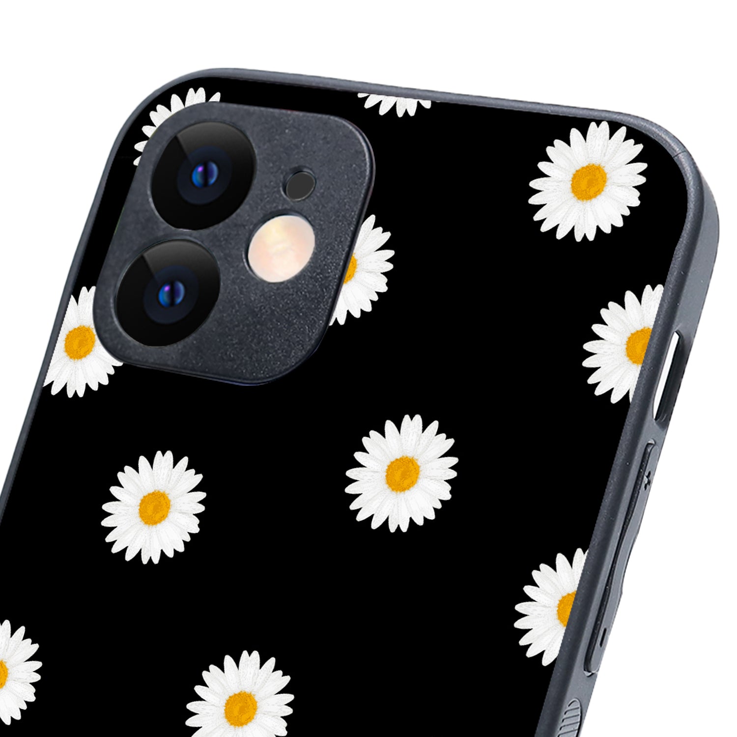 White Sunflower Floral iPhone 12 Case