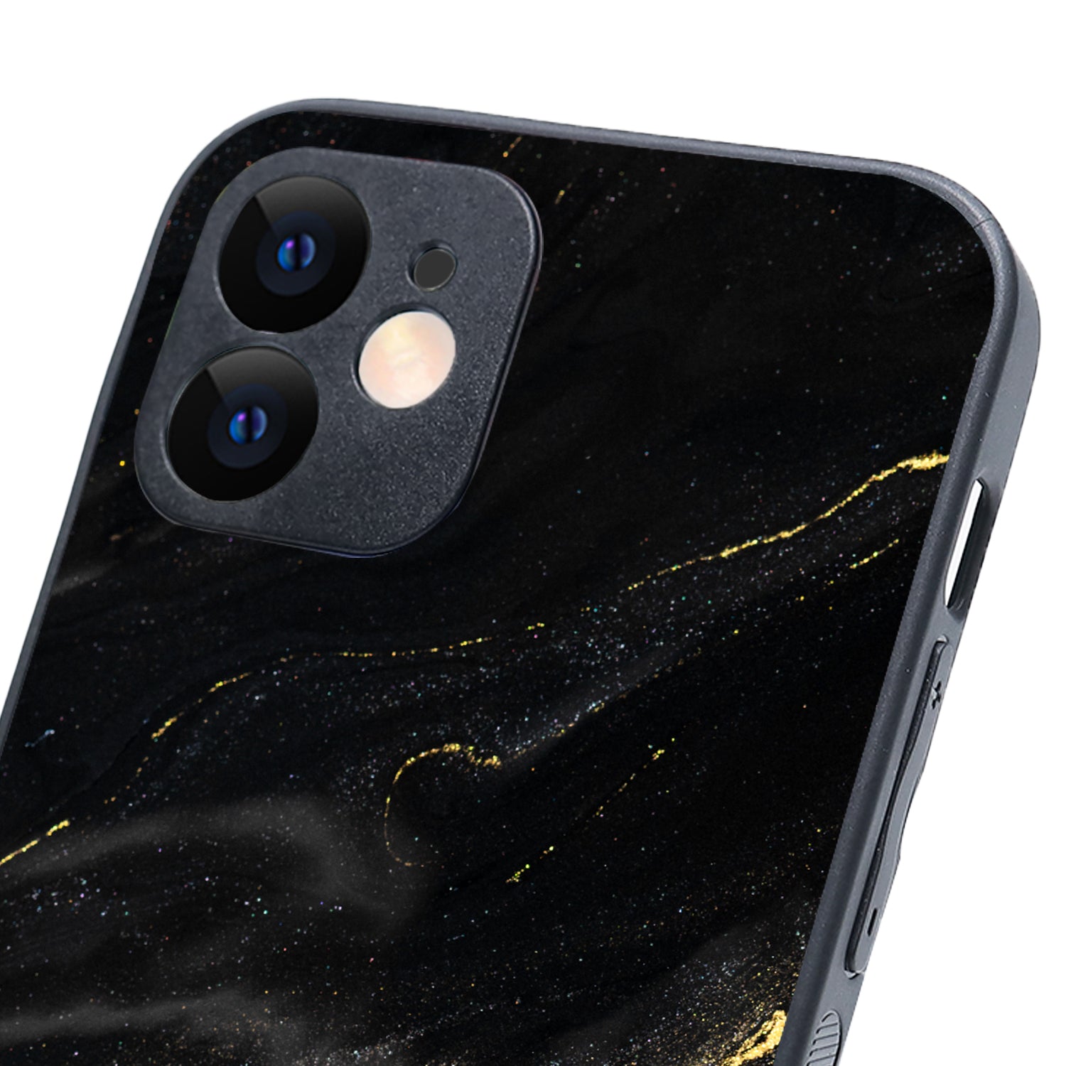 Black Golden Marble iPhone 12 Case