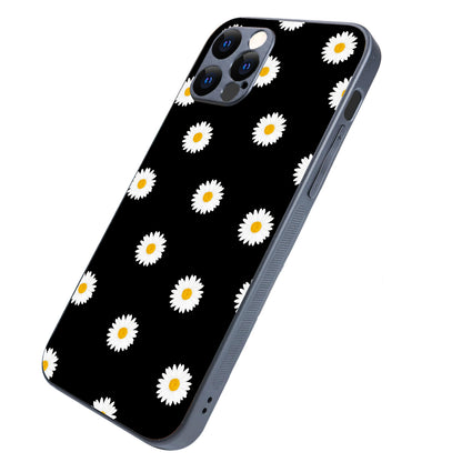 White Sunflower Floral iPhone 12 Pro Case