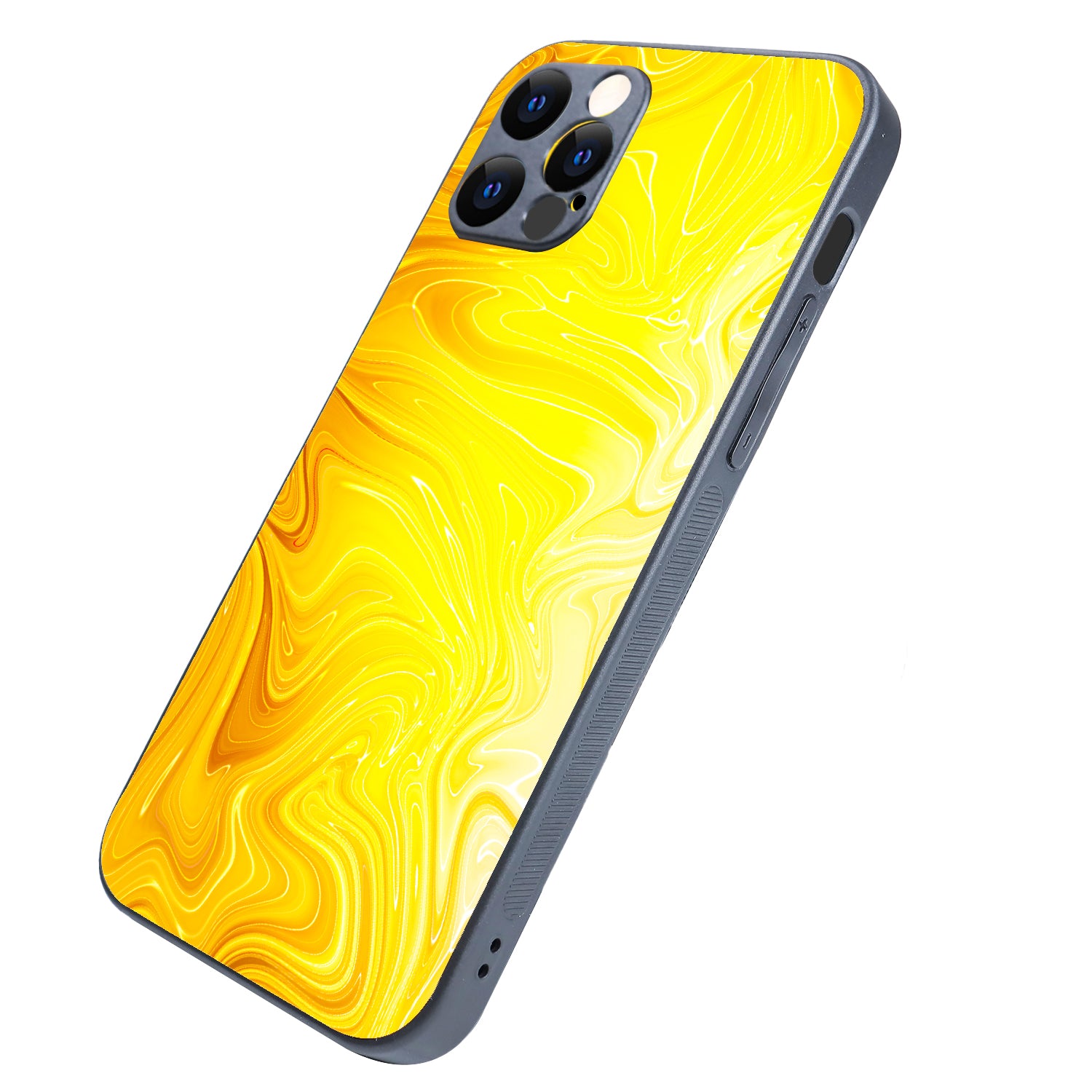 Yellow Marble iPhone 12 Pro Case