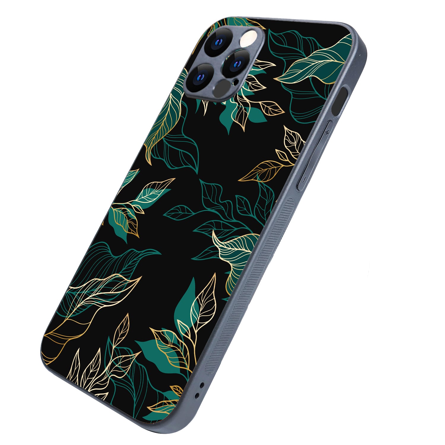 Black Floral iPhone 12 Pro Case