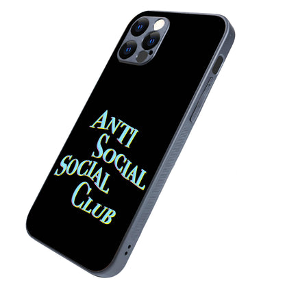 Social Club Black Motivational Quotes iPhone 12 Pro Case