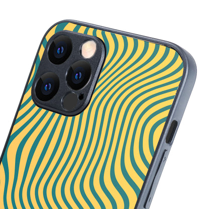 Green Strips Optical Illusion iPhone 12 Pro Max Case