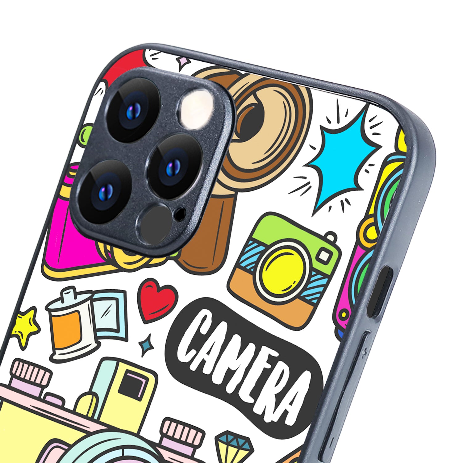 Photography Doodle iPhone 12 Pro Max Case