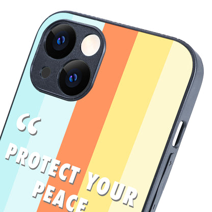 Protect your peace Motivational Quotes iPhone 13 Case
