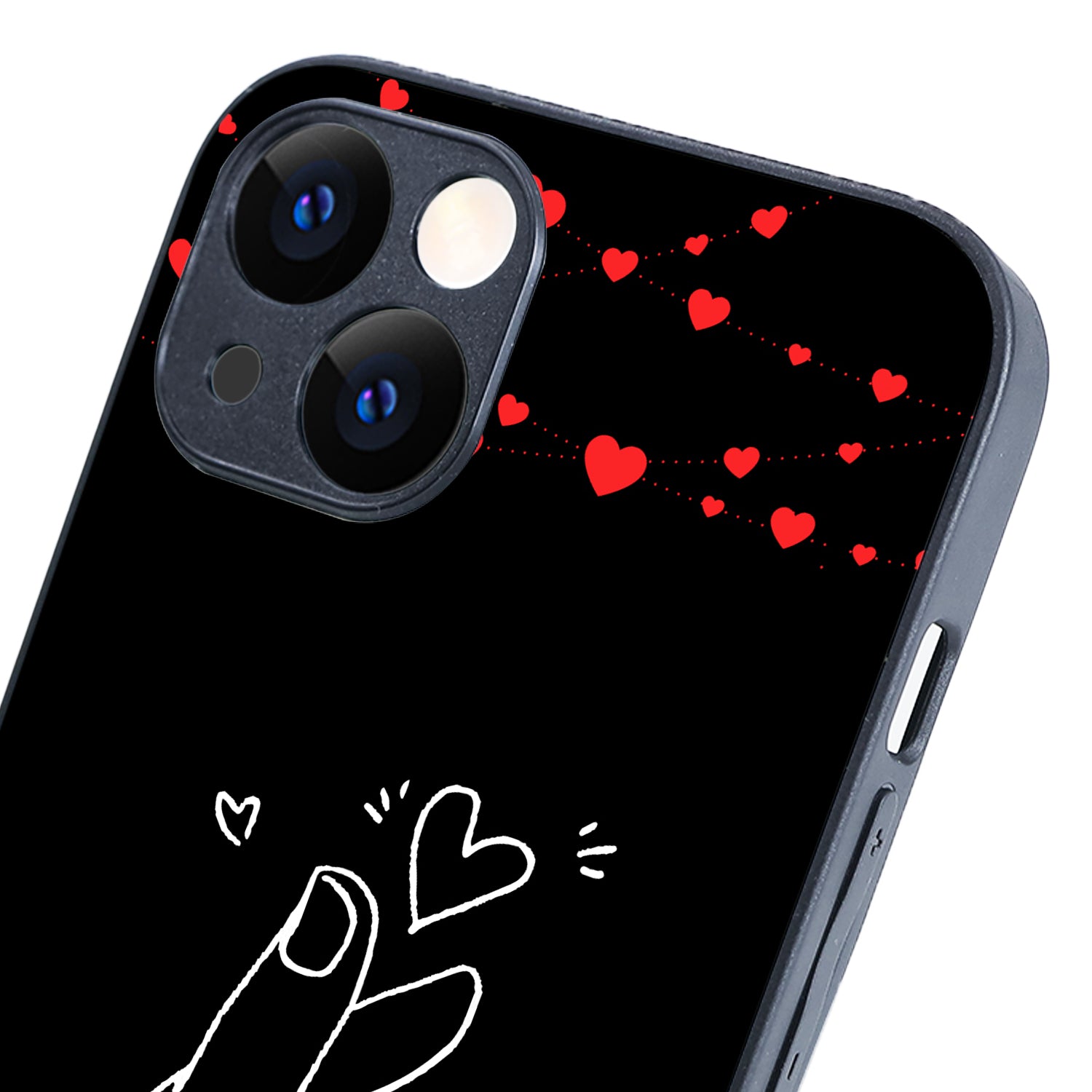 Click Heart Boy Couple iPhone 13 Case