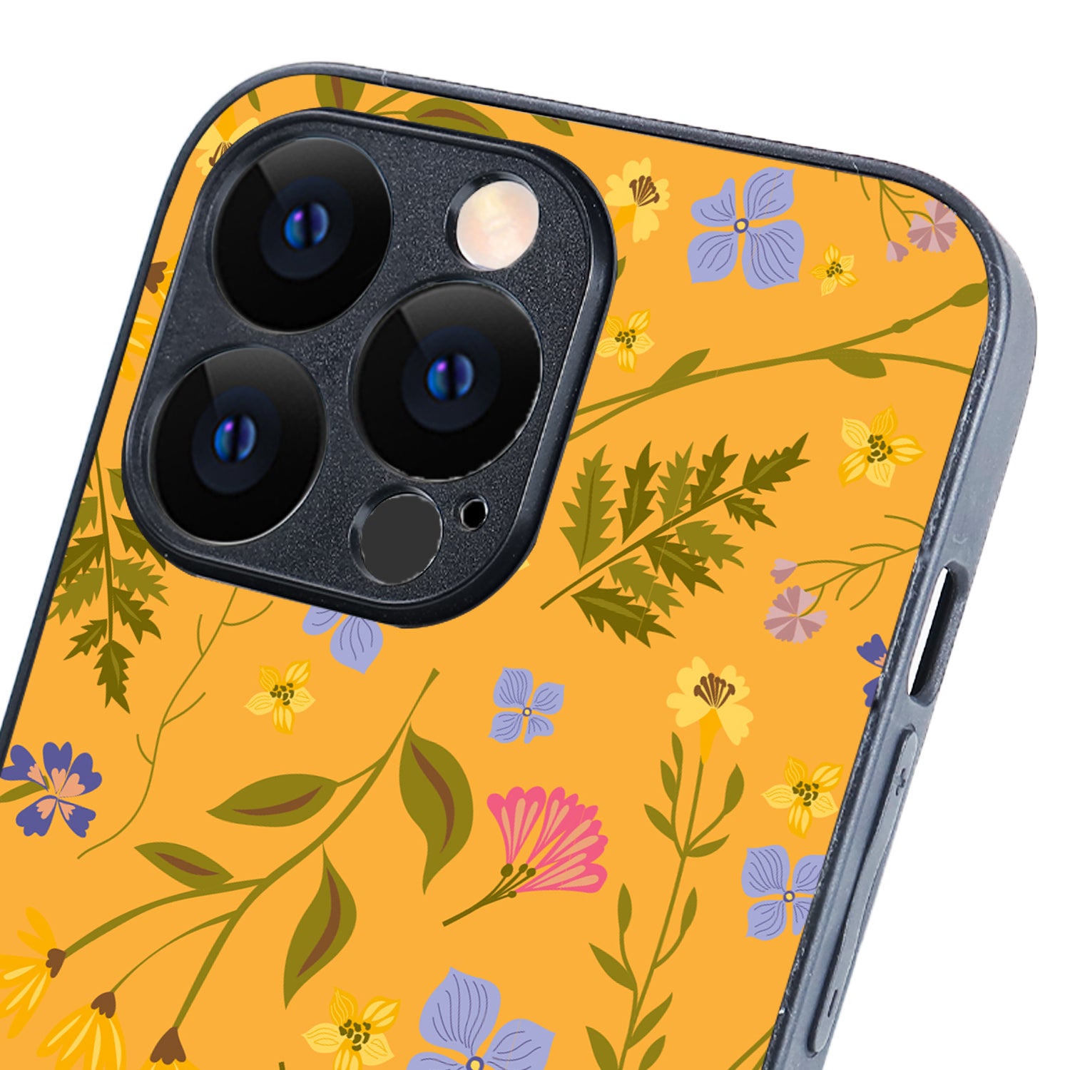 Yellow Floral iPhone 13 Pro Case